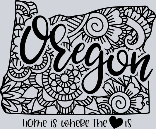 DTF Transfer Oregon - Home is where the Heart is
