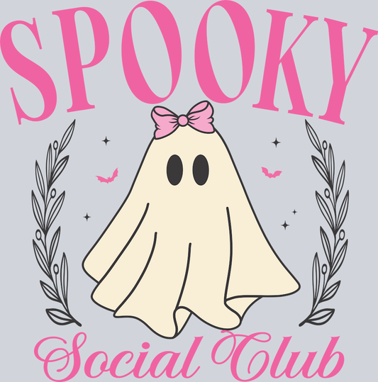DTF Transfer Halloween  - Spooky Social Club