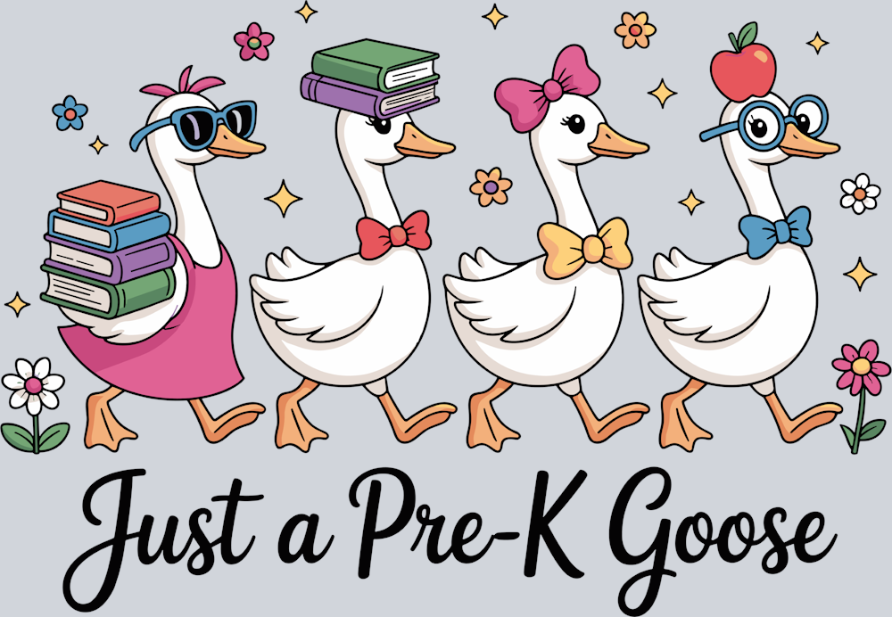 DTF Transfer Fowl - Just a Pre-K Goose