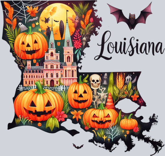 DTF Transfer Halloween States - Louisiana