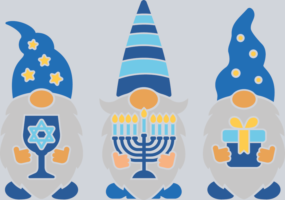 DTF Transfer Hanukkah - Gnomes
