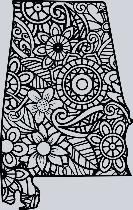 DTF Transfer Alabama - Mandala