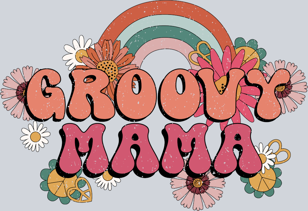 DTF Transfer Mother's Day - Groovy Mama