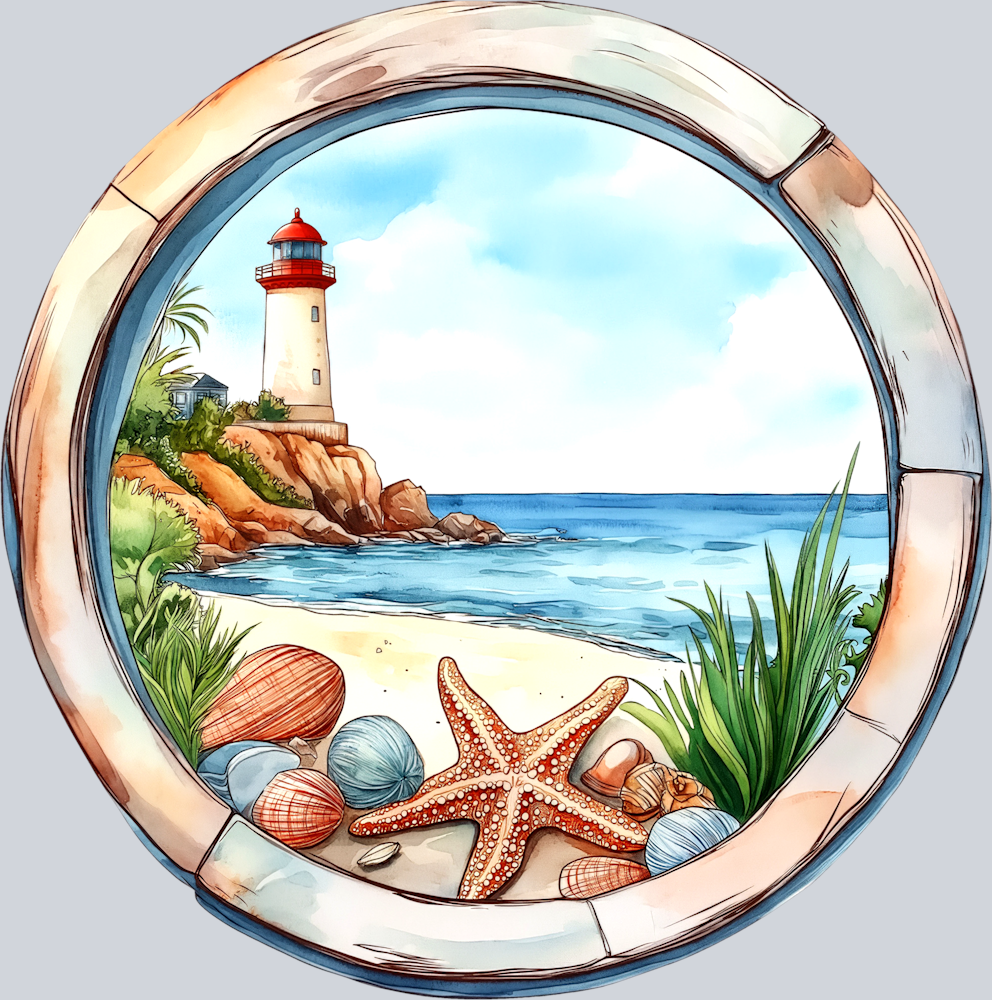 DTF Transfer High Seas - Lighthouse Beach