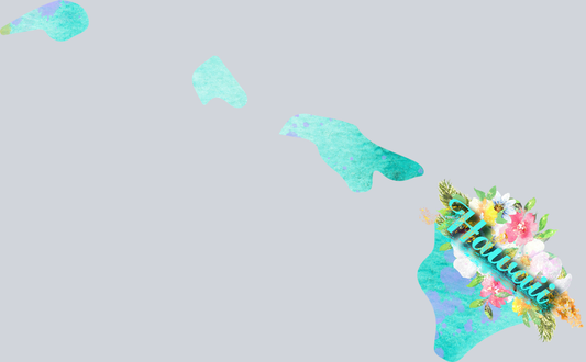 DTF Transfer Hawaii - Watercolor Flowers