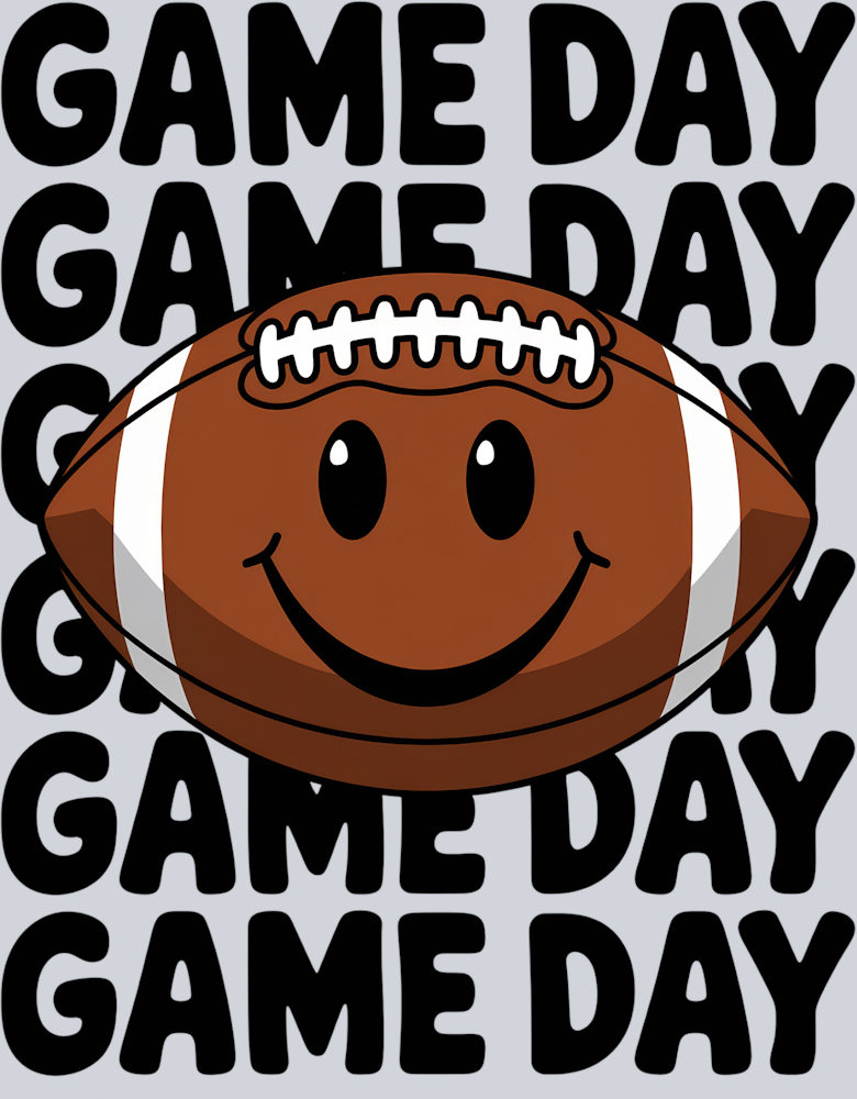 DTF Transfer Football - Game Day Game Day Game Day Game Day Game Day Game Day