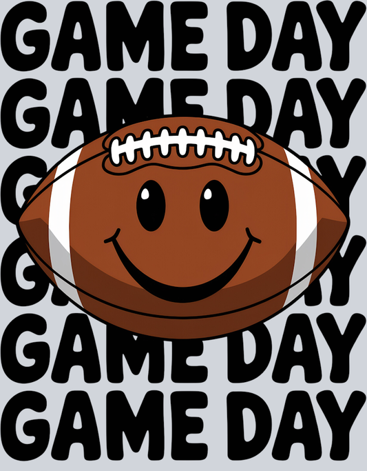 DTF Transfer Football - Game Day Game Day Game Day Game Day Game Day Game Day