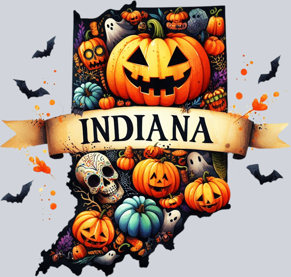 DTF Transfer Halloween States - Indiana