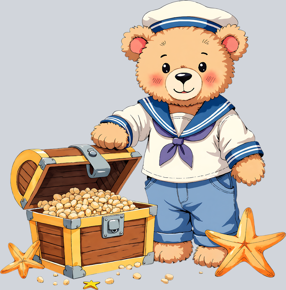 DTF Transfer High Seas - Teddy Treasure
