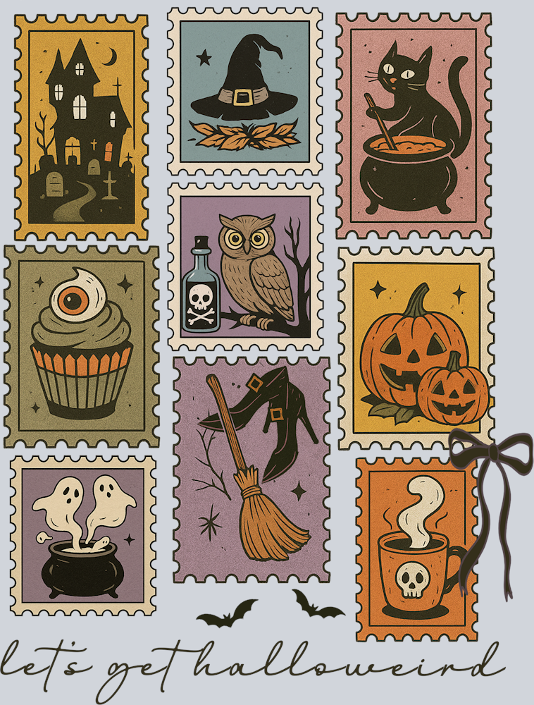 DTF Transfer Halloween - Let's get Halloweird