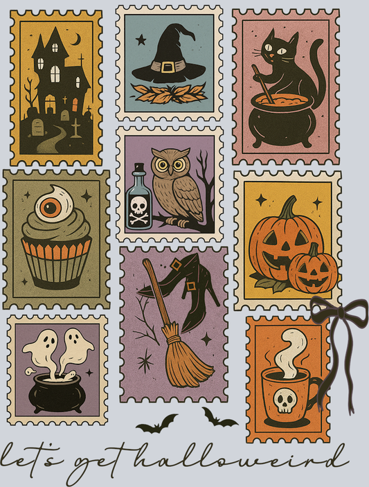 DTF Transfer Halloween - Let's get Halloweird