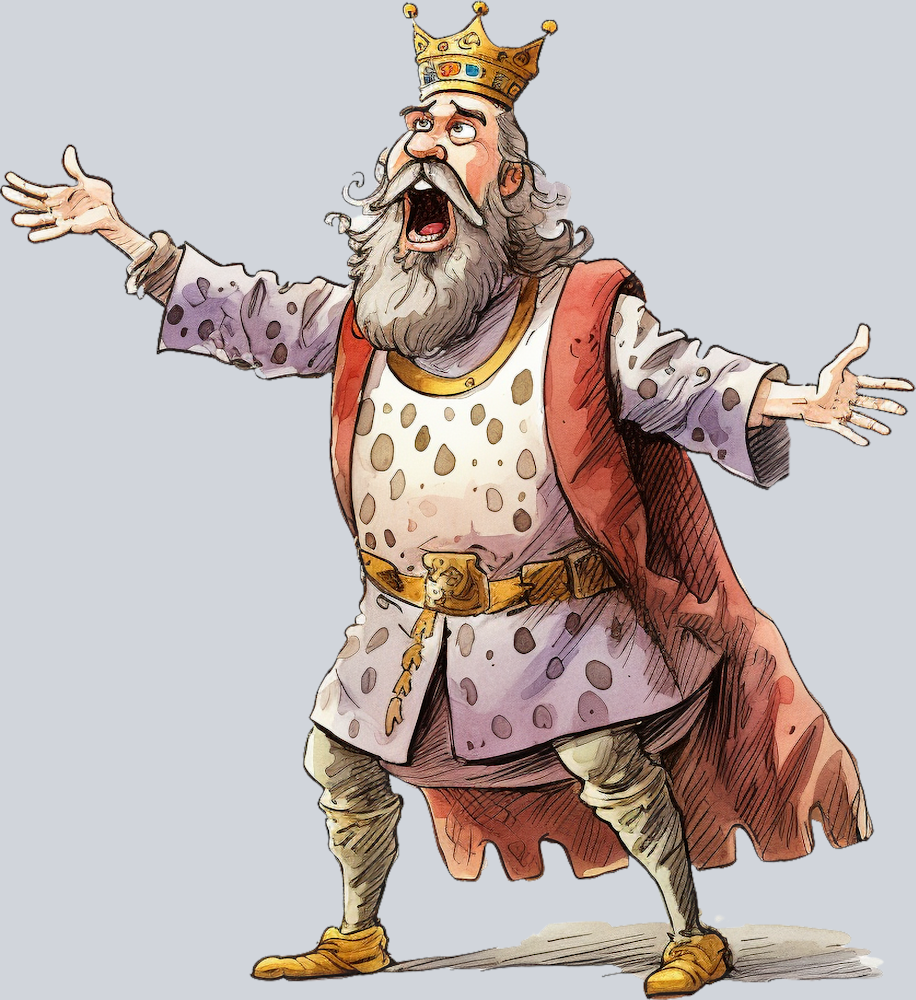 DTF Transfer Medieval - Singing King