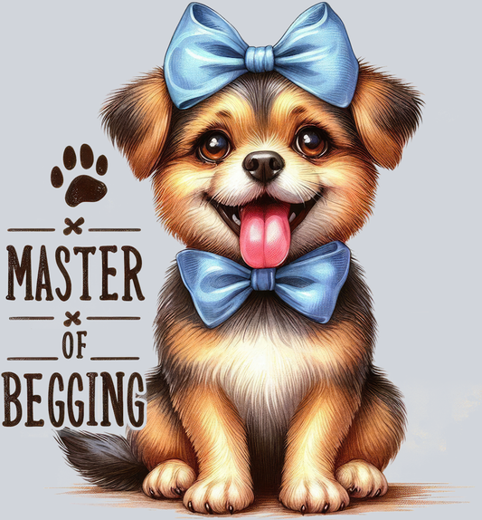 DTF Transfer Dogs - Master Of Begging