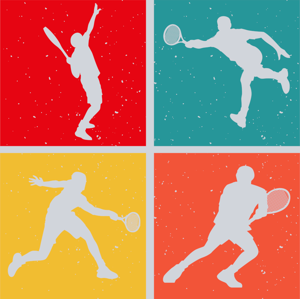 DTF Transfer Tennis - Four Panels