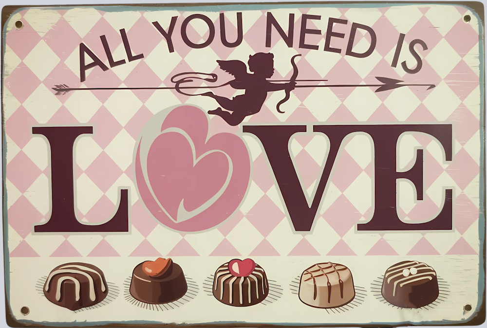 DTF Transfer Valentines - All you Need is Love