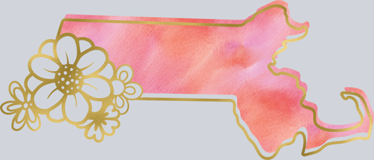 DTF Transfer Massachusetts - Watercolor