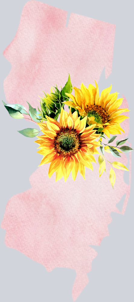 DTF Transfer New Jersey - Sunflower Watercolor
