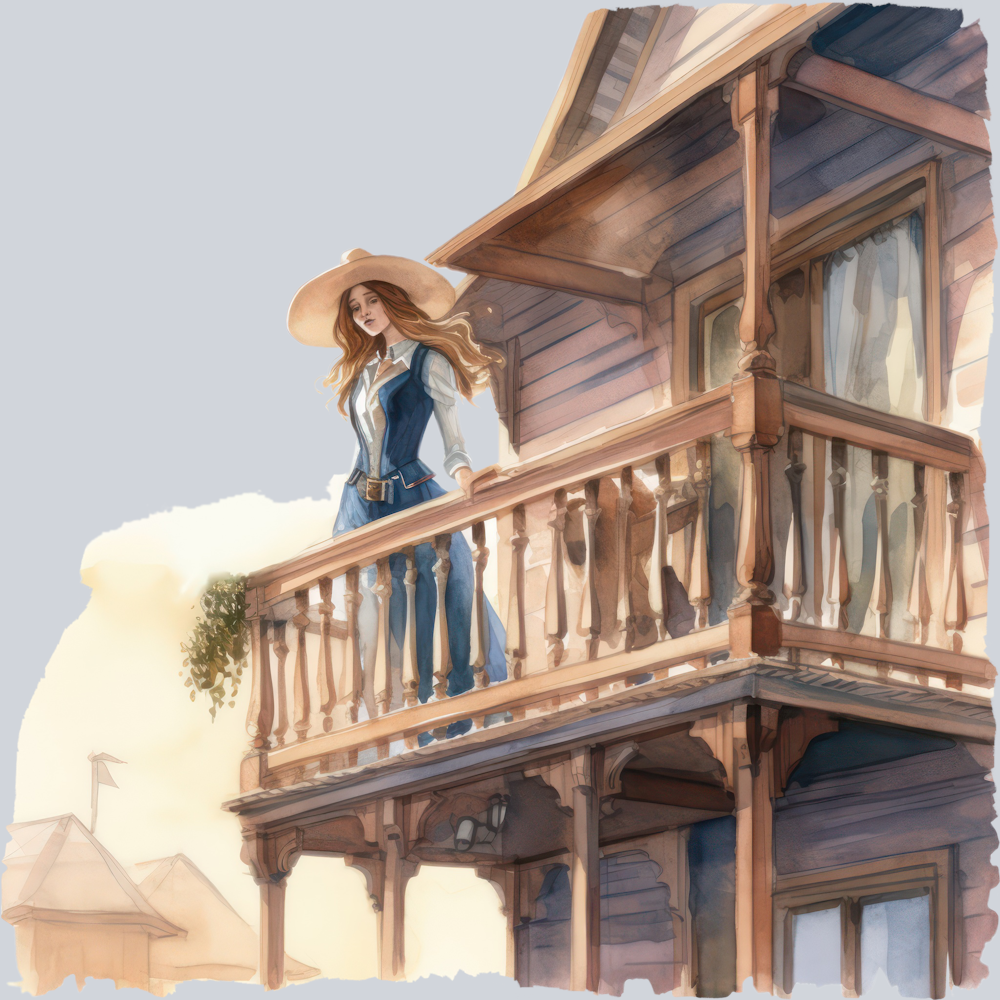 DTF Transfer Western - Lonely Lady