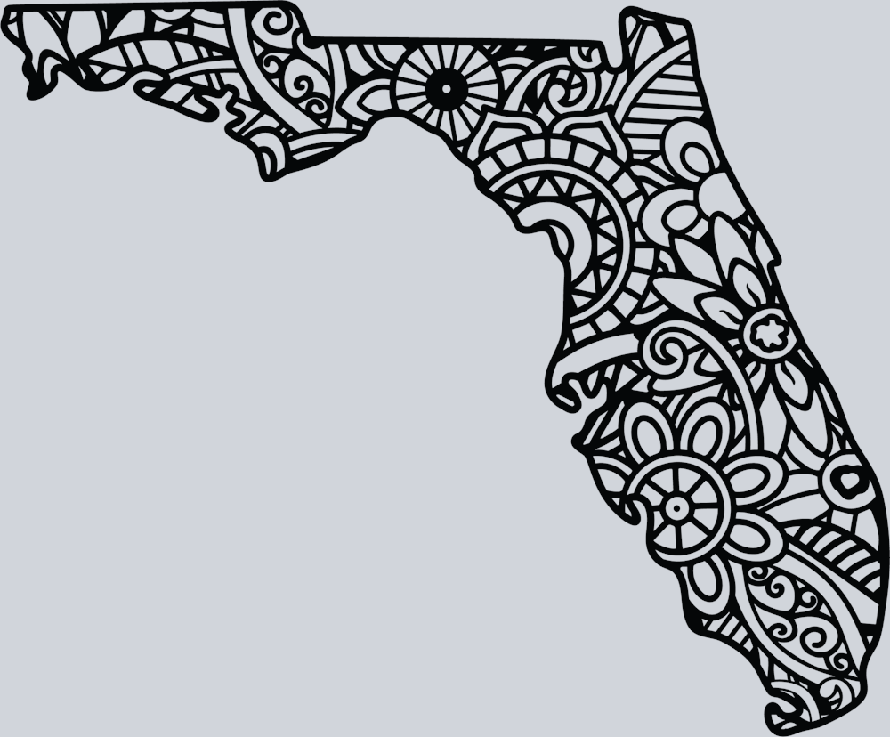 DTF Transfer Florida - Mandala