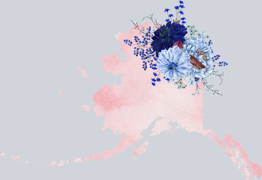 DTF Transfer Alaska - Flowers Watercolor