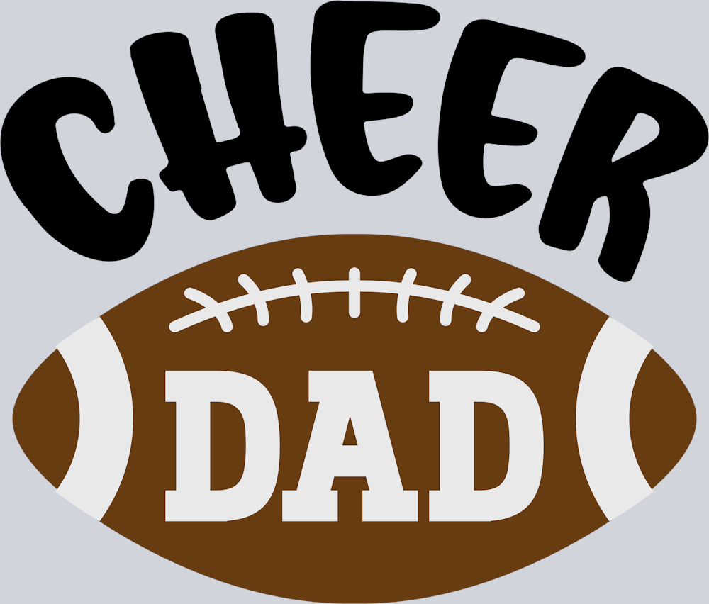 DTF Transfer Football - Cheer Dad