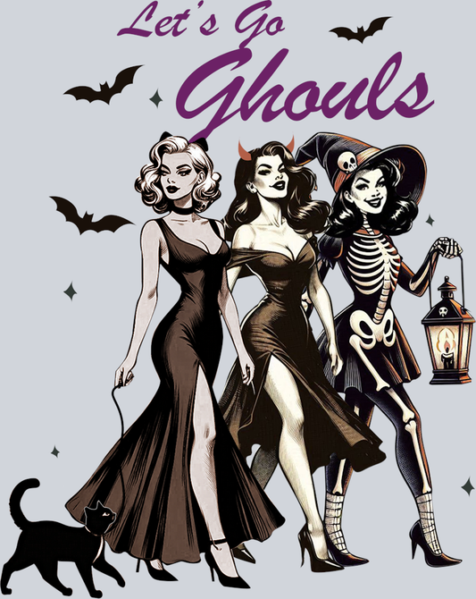 DTF Transfer Halloween - Let's Go Ghouls