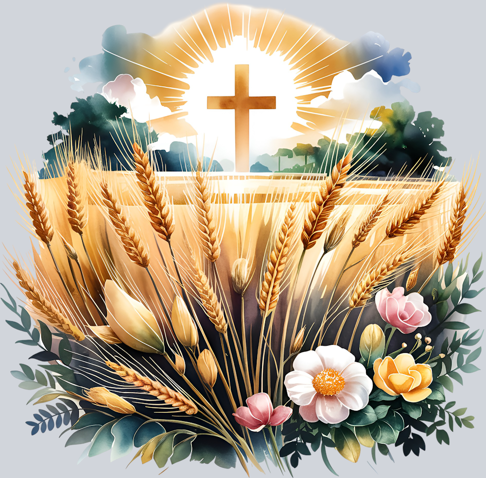 DTF Transfer Easter - Sun Cross