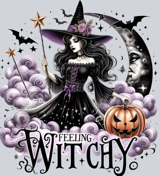 DTF Transfer Halloween - Moonlight Feeling Witchy
