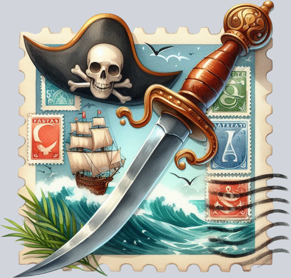 DTF Transfer High Seas - Postage Dagger
