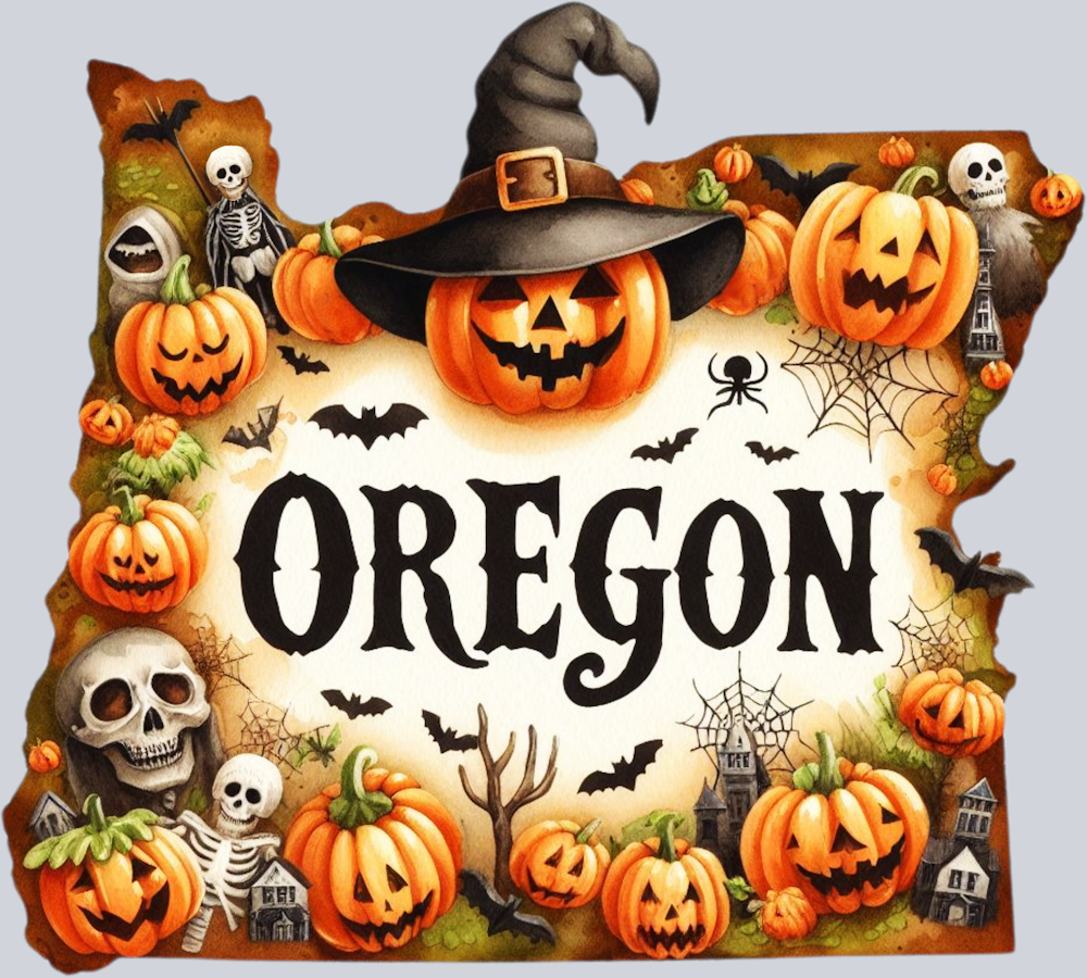 DTF Transfer Halloween States - Oregon