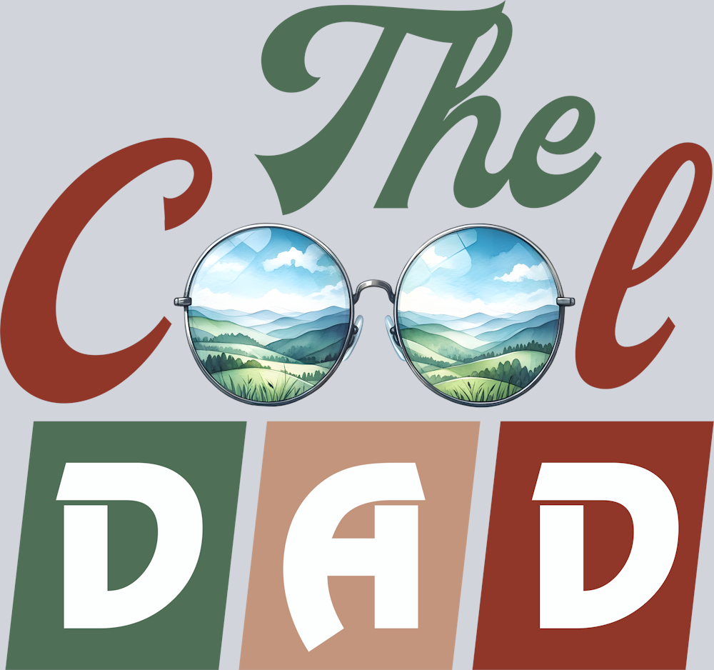 DTF Transfer Father's Day - The Cool Dad Glasses