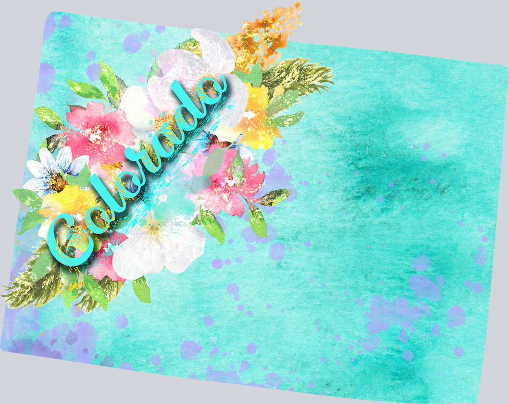 DTF Transfer Colorado - Watercolor Flowers