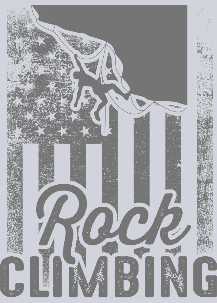 DTF Transfer Rock Climbing - American Flag
