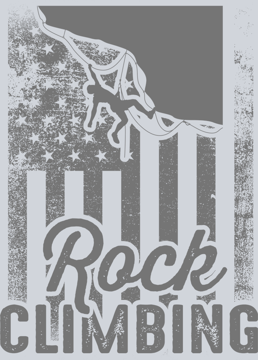 DTF Transfer Rock Climbing - American Flag