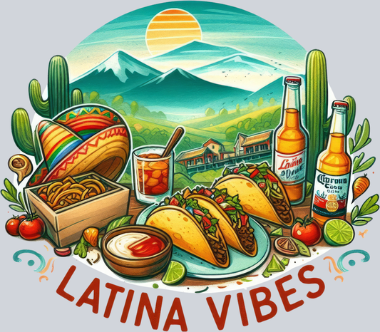 DTF Transfer Cinco de Mayo - Latina Vibes Feast