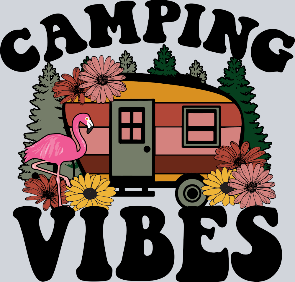 DTF Transfer Camping - Camping Vibes