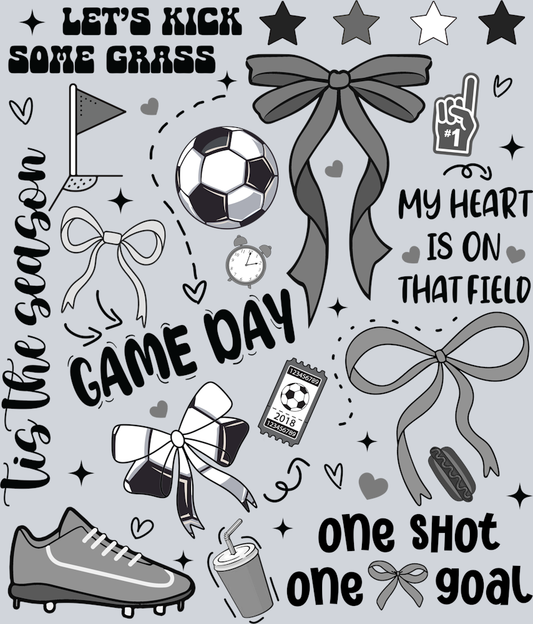 DTF Transfer Soccer - Let's Kick some Grass