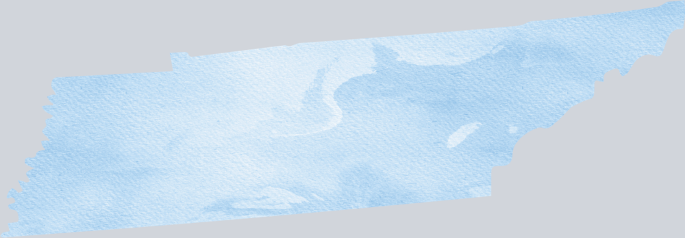 DTF Transfer Tennessee - Watercolor Blue