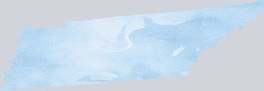 DTF Transfer Tennessee - Watercolor Blue