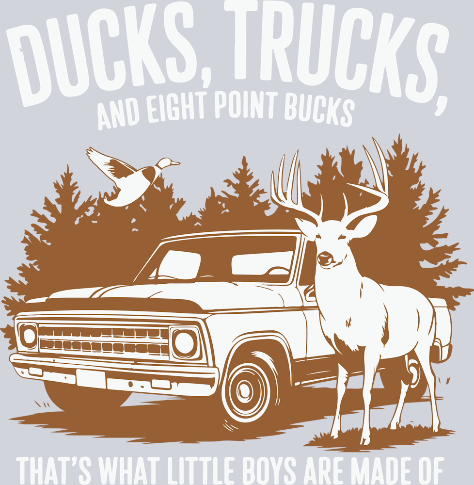 DTF Transfer Hunting - Ducks, Trucks, and Eight Pointed Bucks