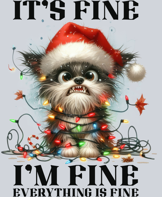 DTF Transfer Dogs - It's Fine