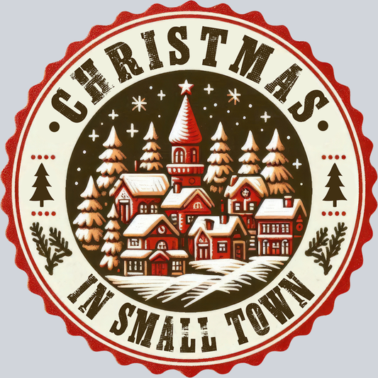 DTF Transfer Christmas - Christmas in small town