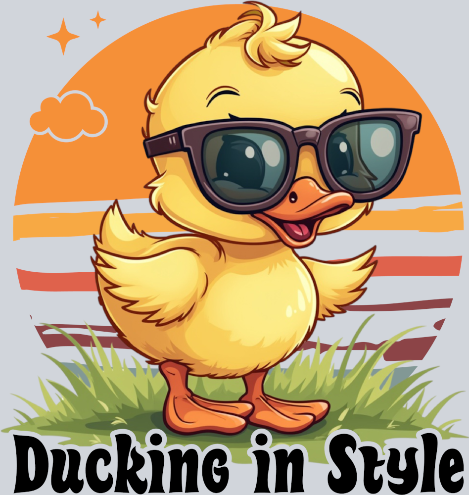 DTF Transfer Fowl - Ducking in Style
