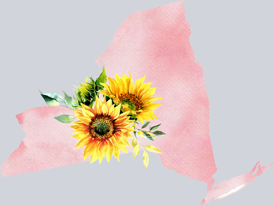 DTF Transfer New York - Sunflower Watercolor