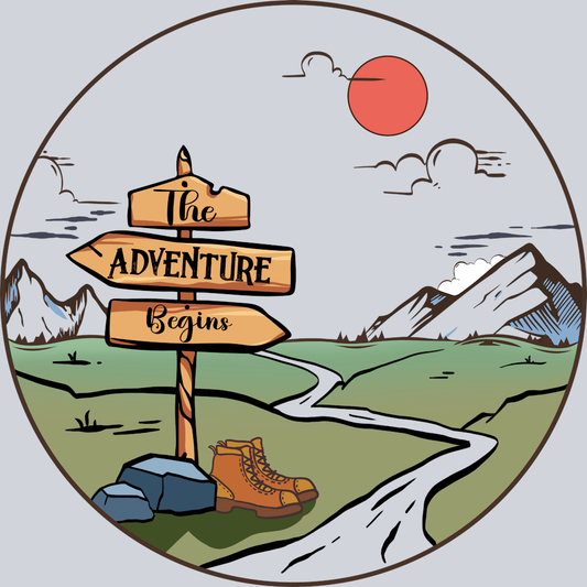 DTF Transfer Camping - The Adventure Begins