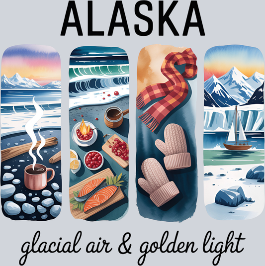 DTF Transfer Alaska - Glacial Air & Golden Light