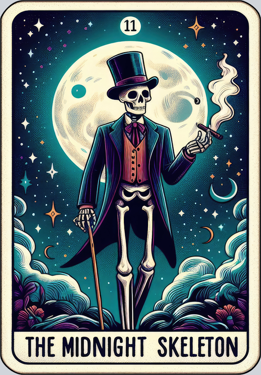 DTF Transfer Halloween - The Midnight Skeleton