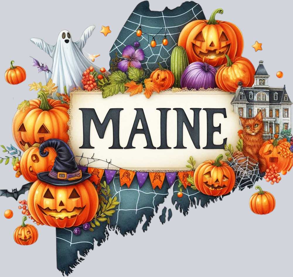 DTF Transfer Halloween States - Maine