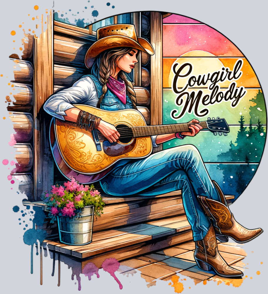 DTF Transfer Western - Cowgirl Melody