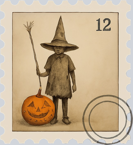 DTF Transfer Halloween - Postage Stamps 17